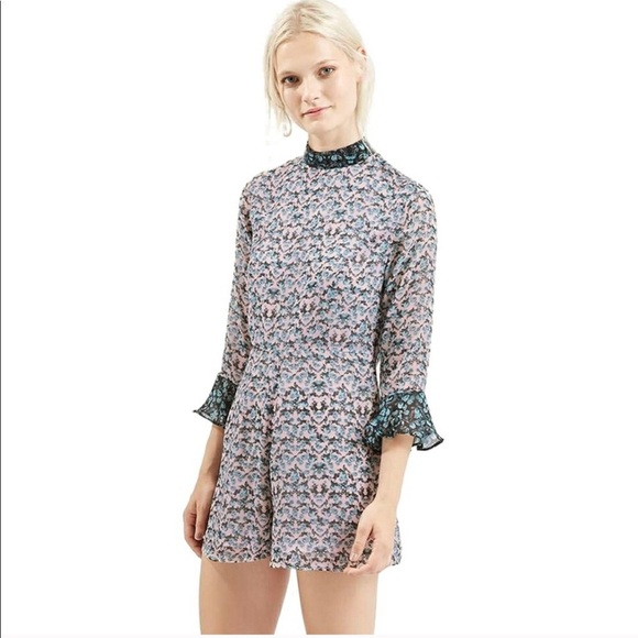 Topshop Floral Romper - Picture 1 of 8